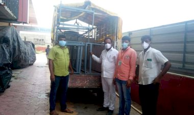 गादेगाव कोविड सेंटरला  अभिजित पाटील यांच्याकडून रुग्णांसाठी  बेडची  मदत!