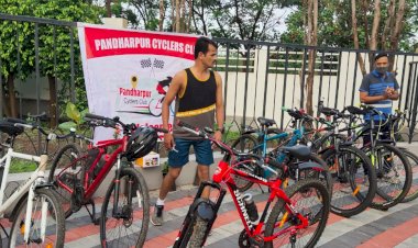 सायकल चालवा निरोगी राहा :- प्रांताधिकारी सचिन ढोले    ,जागतिक सायकल दिन पंढरपूरमध्ये उत्साहात साजरा