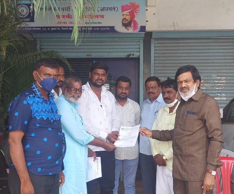 *आरपीआयच्या करकब शहराध्यक्षपदी राजेंद्र शिंदे यांची निवड*.