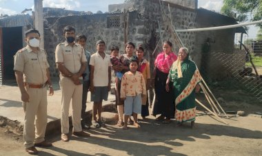 *करकंब येथे ऑपरेशन परिवर्तन अंतर्गत पारधी समाजाच्या कुटुंबास भेट*