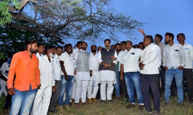 *70 वर्षात एक खासदार तळ्यावर आला.... साऱ्या गावात बोभाटा झाला....!*  *पूर्व भागातील शेतकरी पाणी संघर्ष समिती स्थापन करणार*