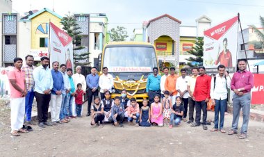 *करकंब येथून एस.पी. स्कूलच्या स्कूल बस सेवेचा शुभारंभ.*    *14 वर्षात उल्लेखनीय कामगिरी*.  *विशेष गुणवत्ता व राष्ट्रीय पातळीपर्यंत यश मिळवणारी एस पी स्कूल ची वाढती क्रेझ*.