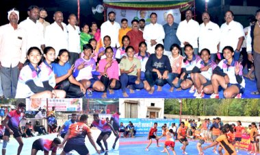 *पंढरीतील साहेब करंडक स्पर्धेचे बक्षीस वितरण संपन्न*  *पुरूष गटात स्वराज्य स्पोर्ट्‌स क्लब सोलापूर प्रथम तर जय हिंद प्रतिष्ठान महिला मांडवे प्रथम*