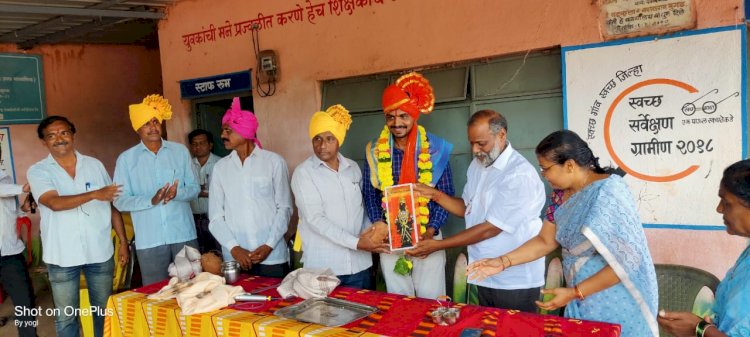 *चेतना विकास मंडळ संचलित*  *न्यू इंग्लिश स्कूल करकंब प्रशालेचा माजी विद्यार्थी कृष्णा हनुमंत माळी यांचे सीए परीक्षेमध्ये घवघवीत यश*