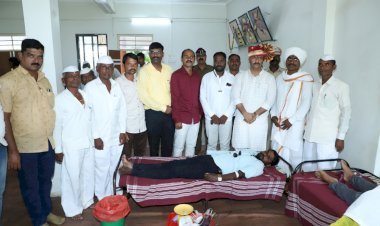 *रक्तदान शिबीराचे रेकॉर्ड ब्रेक* *विठ्ठल परिवाराचे नेते अभिजीत पाटील यांच्या वाढदिवसा निमित्त 2298 रक्तदात्यांचे रक्तदान*