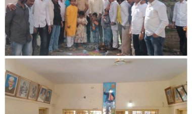 *करकंब येथे श्री संत शिरोमणी रोहिदास महाराज यांची जयंती भक्तिमय व धार्मिक कार्यक्रमांनी साजरी..‌.!*  *करकंब येथे विविध ठिकाणी श्री संत शिरोमणी रोहिदास महाराज यांच्या प्रतिमेचे पूजन.*