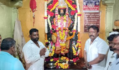 *मोहोळचे माजी आ. रमेश कदम यांचे पंढरपूर भागात स्वागत*  *नारायण चिंचोली येथील सूर्यनारायणाचेही घेतले दर्शन*