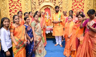  *श्रीराम नवमी निमित्त आ.राम सातपुते यांचेकडून श्रीराम जन्मोत्सव मंडळांना भेटी*