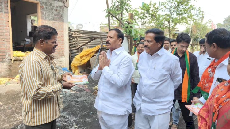 *आ.राम सातपुते यांचेसाठी माजी मंत्री आ. विजयकुमार देशमुख यांचा 'होम टू होम' प्रचार