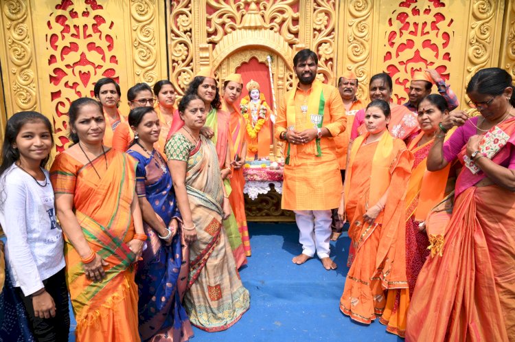  *श्रीराम नवमी निमित्त आ.राम सातपुते यांचेकडून श्रीराम जन्मोत्सव मंडळांना भेटी*