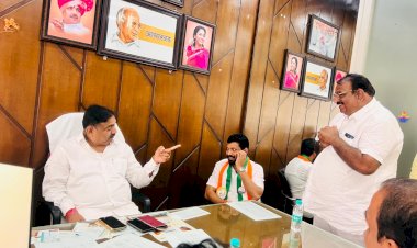 *प्रदेशाध्यक्ष जयंतराव पाटील यांची प्रदेशाध्यक्ष नागेश फाटे यांच्या  कार्यालयास सदिच्छा भेट*