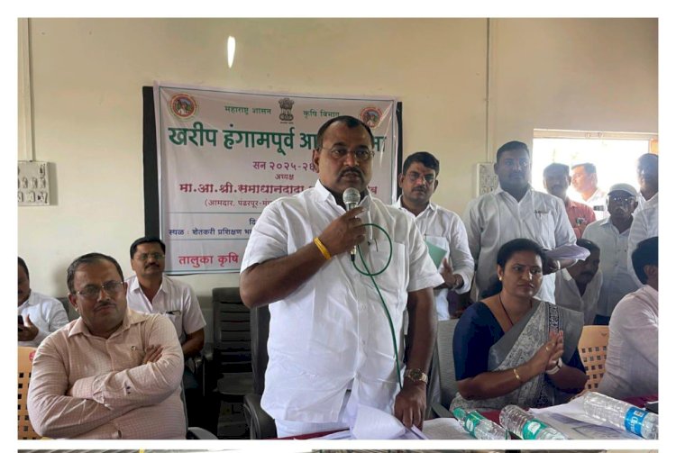 आठ दिवसात पिक विमा संदर्भातील सर्व तक्रारींचा निपटारा करा*   *आ .समाधान अवताडे यांचा विमा कंपनीच्या अधिकाऱ्यांना सक्त सूचना*