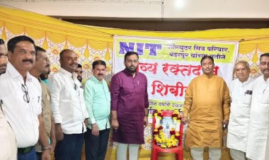 *121 रक्तदात्यांनी रक्तदान करत केला थर्टी फस्ट साजरा*  *नवीन वर्षाचे स्वागत व रक्तदानाने सरत्या वर्षाला निरोप*  *शाम गोगाव आणि आदित्य फत्तेपुरकर मित्र मंडळाचा उपक्रमाची परंपरा कायम*