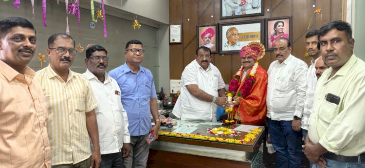 *देवराज पाटील यांची नागेश फाटे यांच्या संपर्क कार्यालयास सदिच्छा भेट*;  *राष्ट्रवादी काँग्रेस उद्योग व्यापार विभागाच्या वतीने जंगी स्वागत व सत्कार*