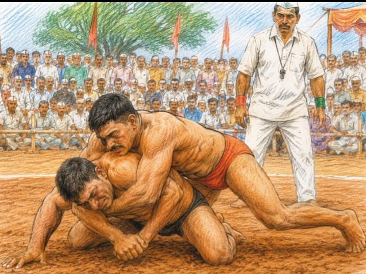 * वाखरी येथे गुरुवारी श्री समर्थ विष्णुदास वारकरी कुस्ती महावीर स्पर्धा*    *वारकर्‍यांसाठी अभिनव उपक्रमाची परंपरा कायम*