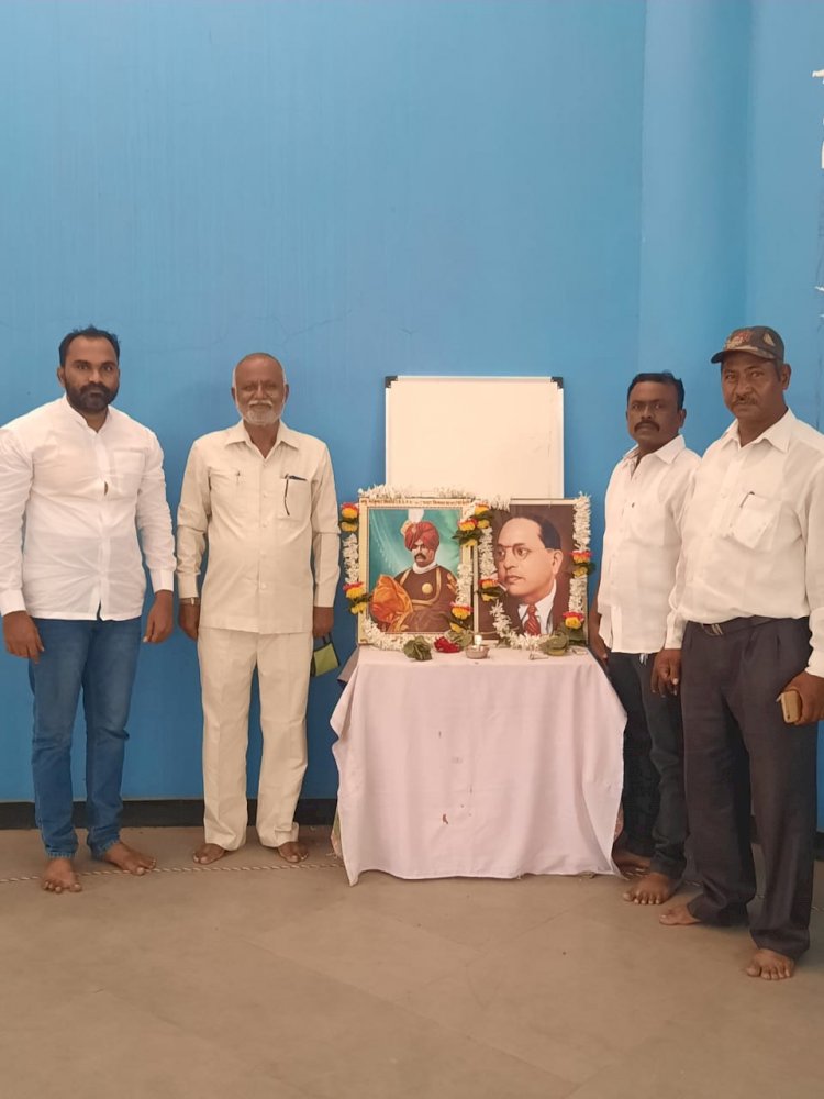 पंढरीत बसपाकडून शाहू जयंती साजरी...