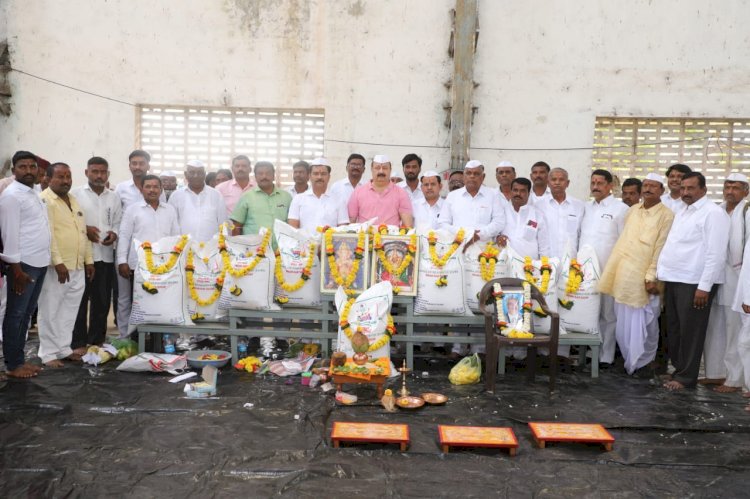 *धाराशिव साखर कारखाना युनिट४ सांगोला कारखान्याचे प्रथम 11 साखर पोती पूजन संपन्न*
