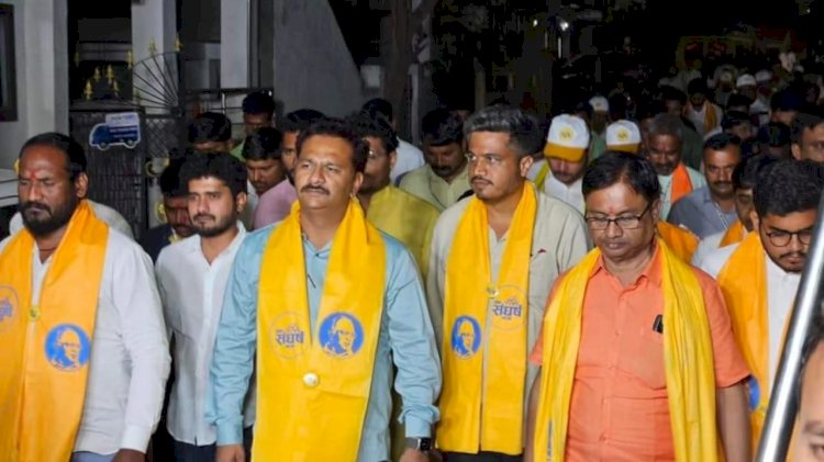 *अभिजीत पाटील युवा संघर्ष यात्रेत नागपूर येथे झाले सहभागी*