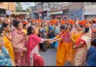 *प्रणिती शिंदे यांचा शोभायात्रेत सहभाग; गुढीपाडव्याच्या शुभेच्छा देत धरला फुगडीचा फेर*